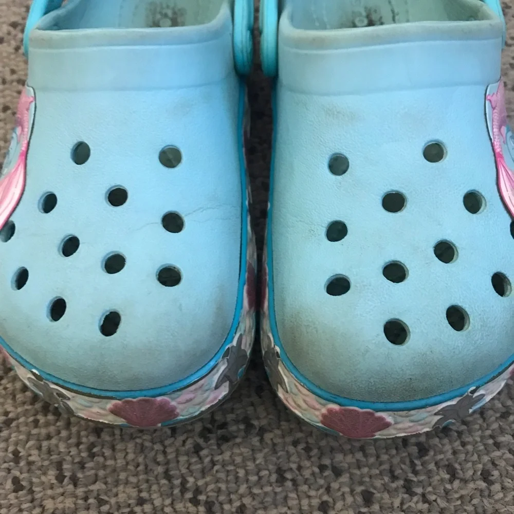 Kids Mermaid Slip-On Croc sandals